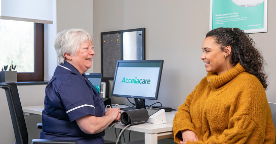 Accellacare staff providing care