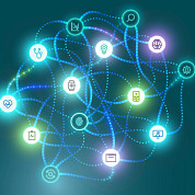 icons connected through network_artificail_intelligence