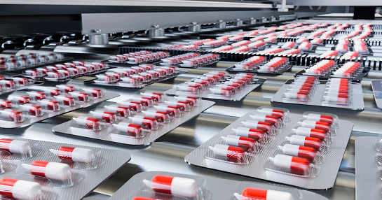 Thumbnail image of red and white pill manufacture