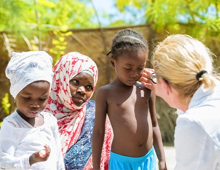 ESG report highlighting African healthcare initiatives.
