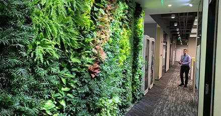 Sustainable office building feature
