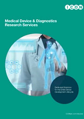 Research services brochure for diagnostics and devices.