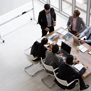 Over head view of a meeting in progress thumbnail