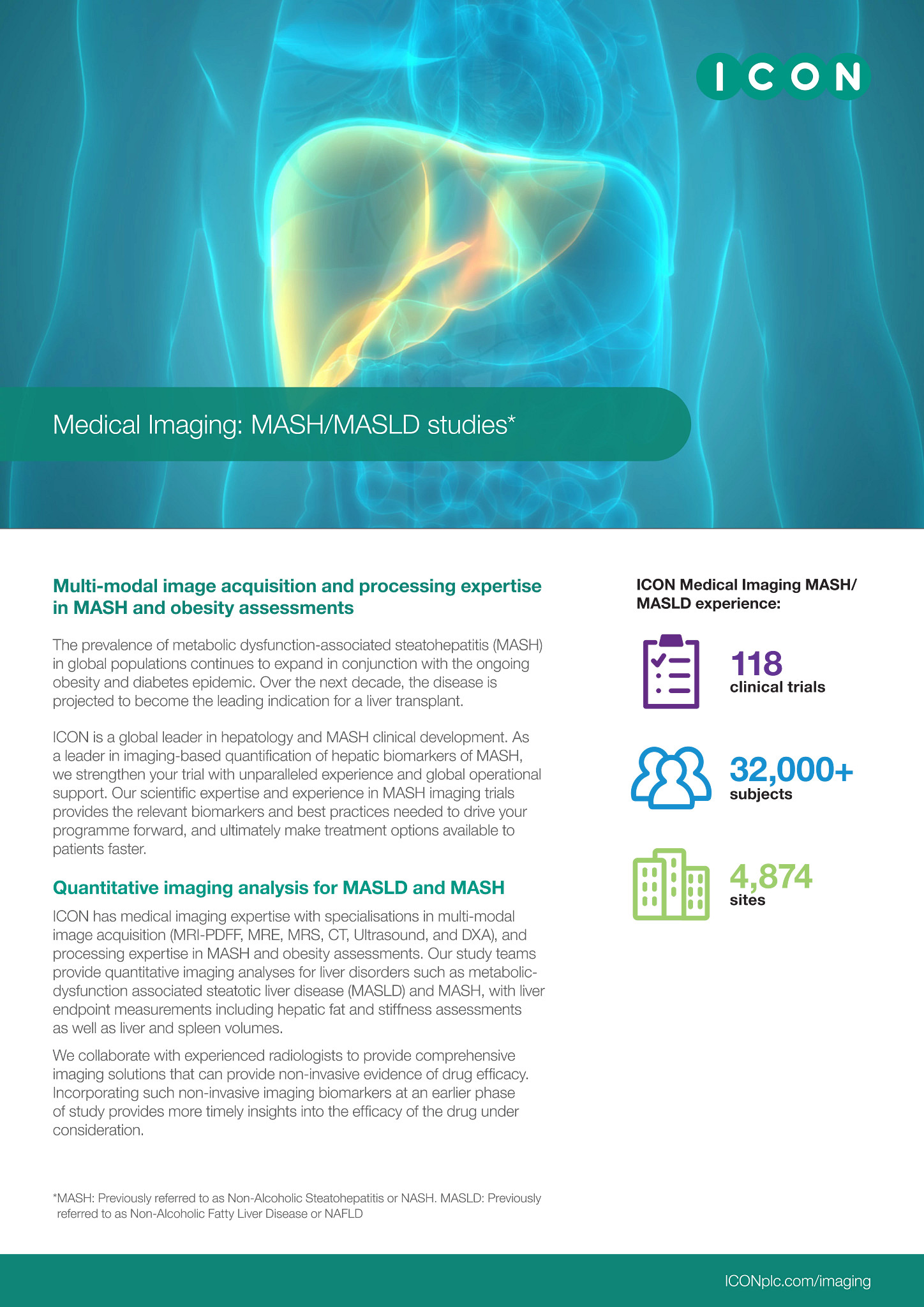 MASH/MASLD metabolic imaging services.