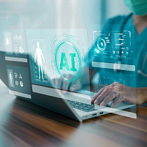 Web imagery for blog page, "Real time clinical trials + AI"
