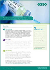 Case study on rapid COVID-19 manuscript development