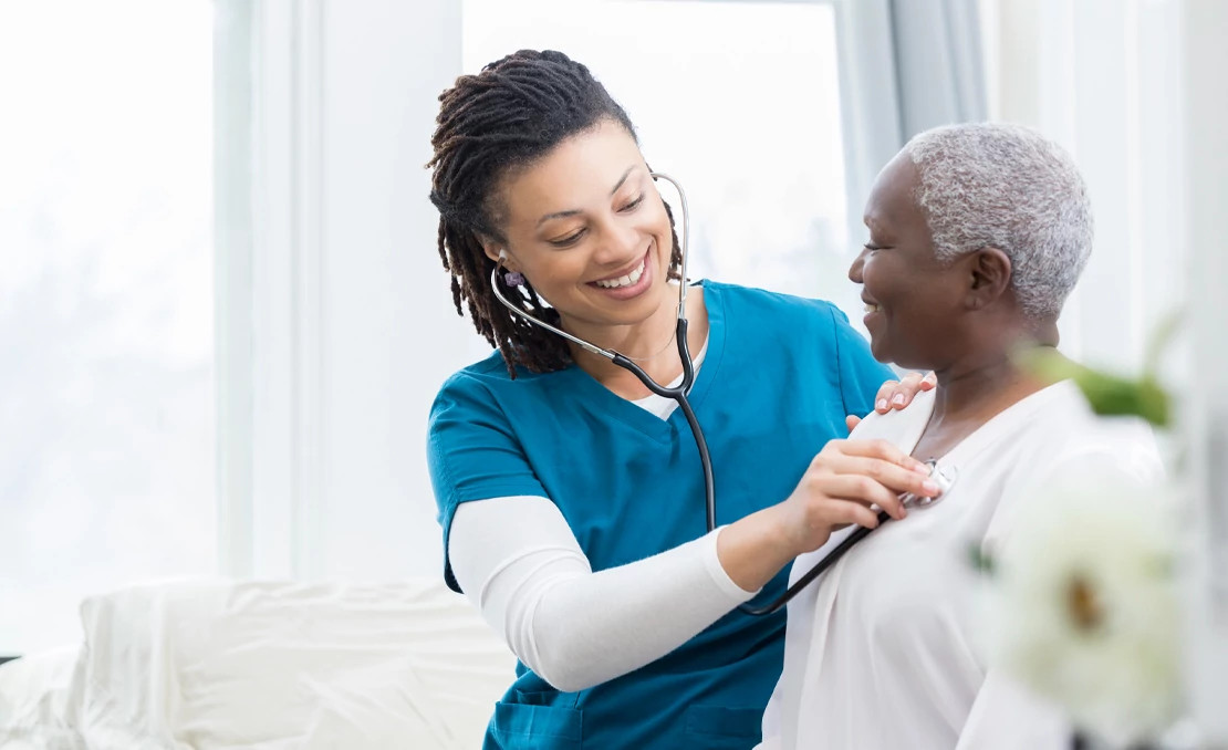 Physician discussing treatment options with patient