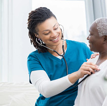 Physician discussing treatment options with patient