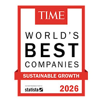 TIME Worlds best co.s in sustainable growth 2026 logo