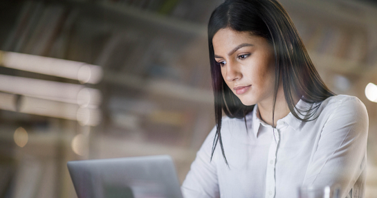 woman on laptop