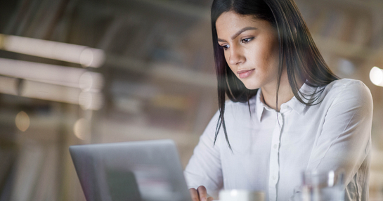 woman on laptop