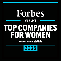Forbes World's Top Companies For Women 2025 logo