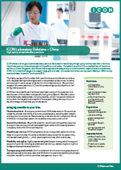 Laboratory facilities in China for clinical research.