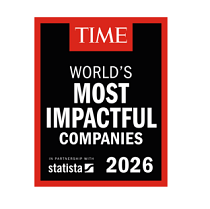 TIME World's Most Impactful Companies 2026 Logo Dark