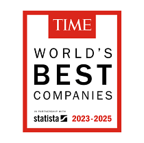 TIME World's Best Cos 2025 awards page badge